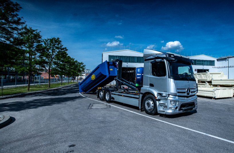 Bauverkehr goes Elektro Mercedes Benz Trucks präsentiert auf der bauma