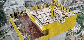 Climbing formwork by Doka