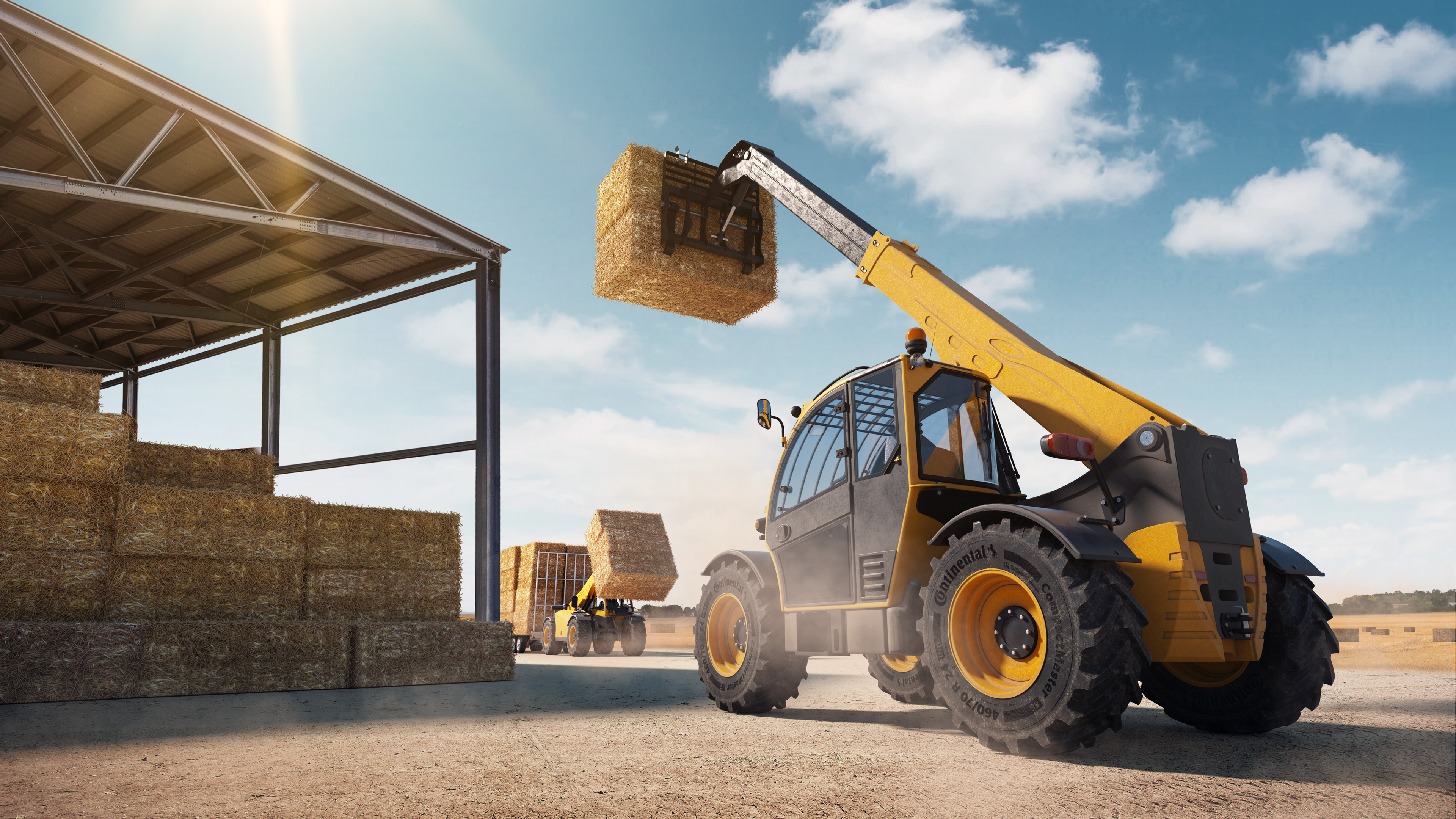 Continental has launched CompactMaster AG, a new telehandler and skid-steer loader tire 