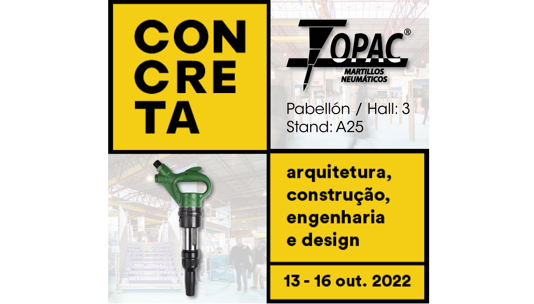 Topac will be present at Concreta 2022 fair in Oporto