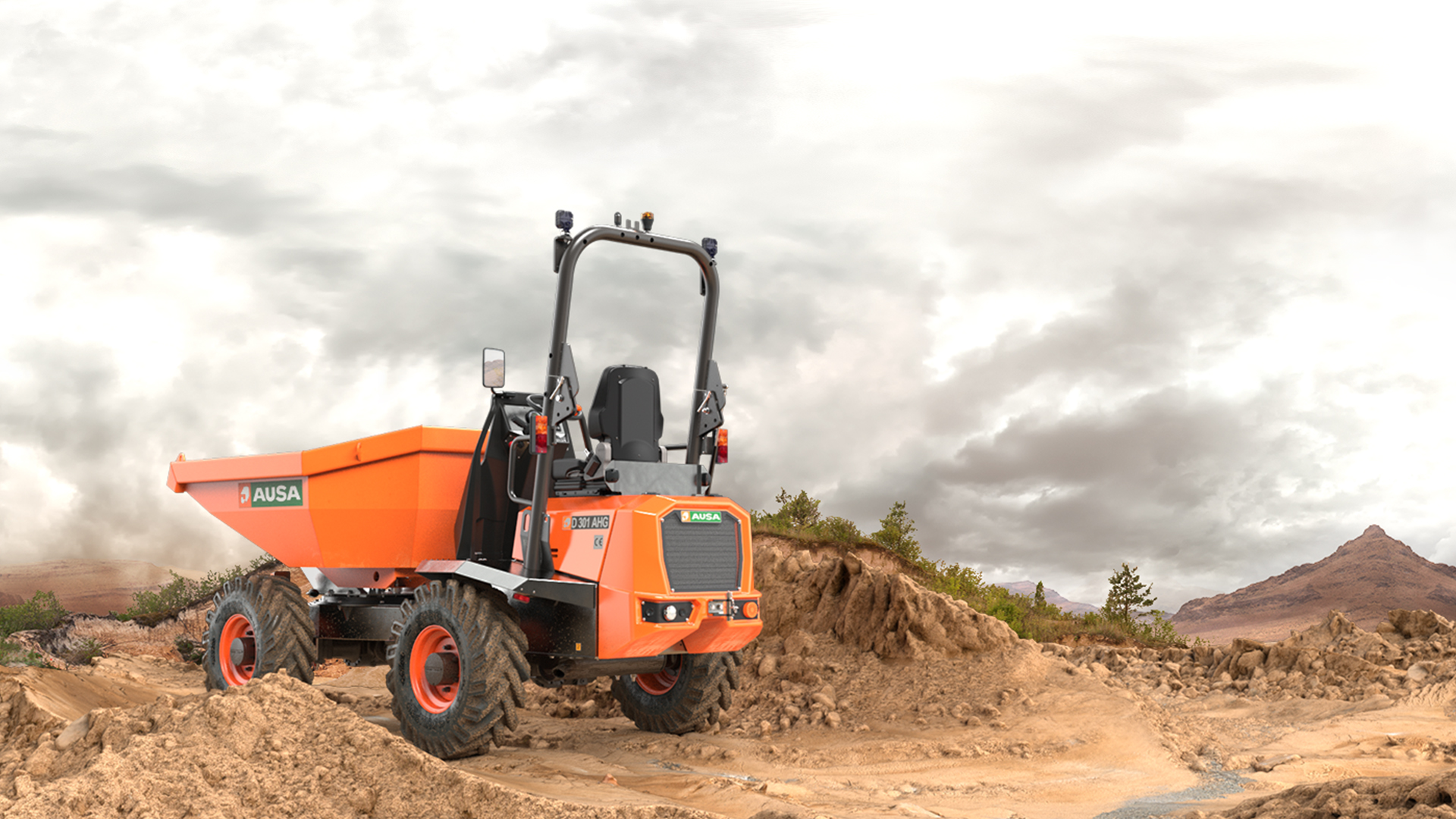 AUSA introduces the D301AHG, its new 3,000 kg dumper