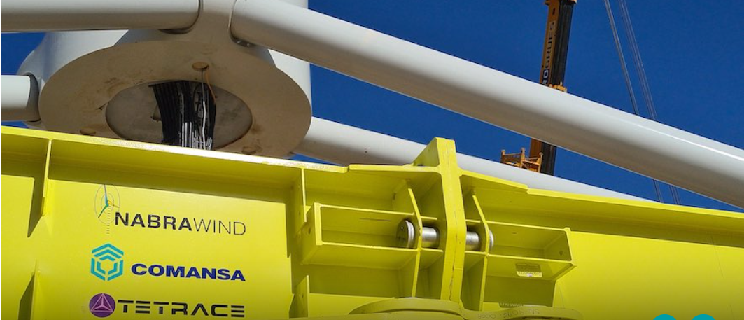 Comansa has joined forces with Navarra-based companies Nabrawind and Tetrace, to create Navassy, a joint-venture which has designed and manufactured the first automated lifting system for Nabralift 2.0 wind towers.