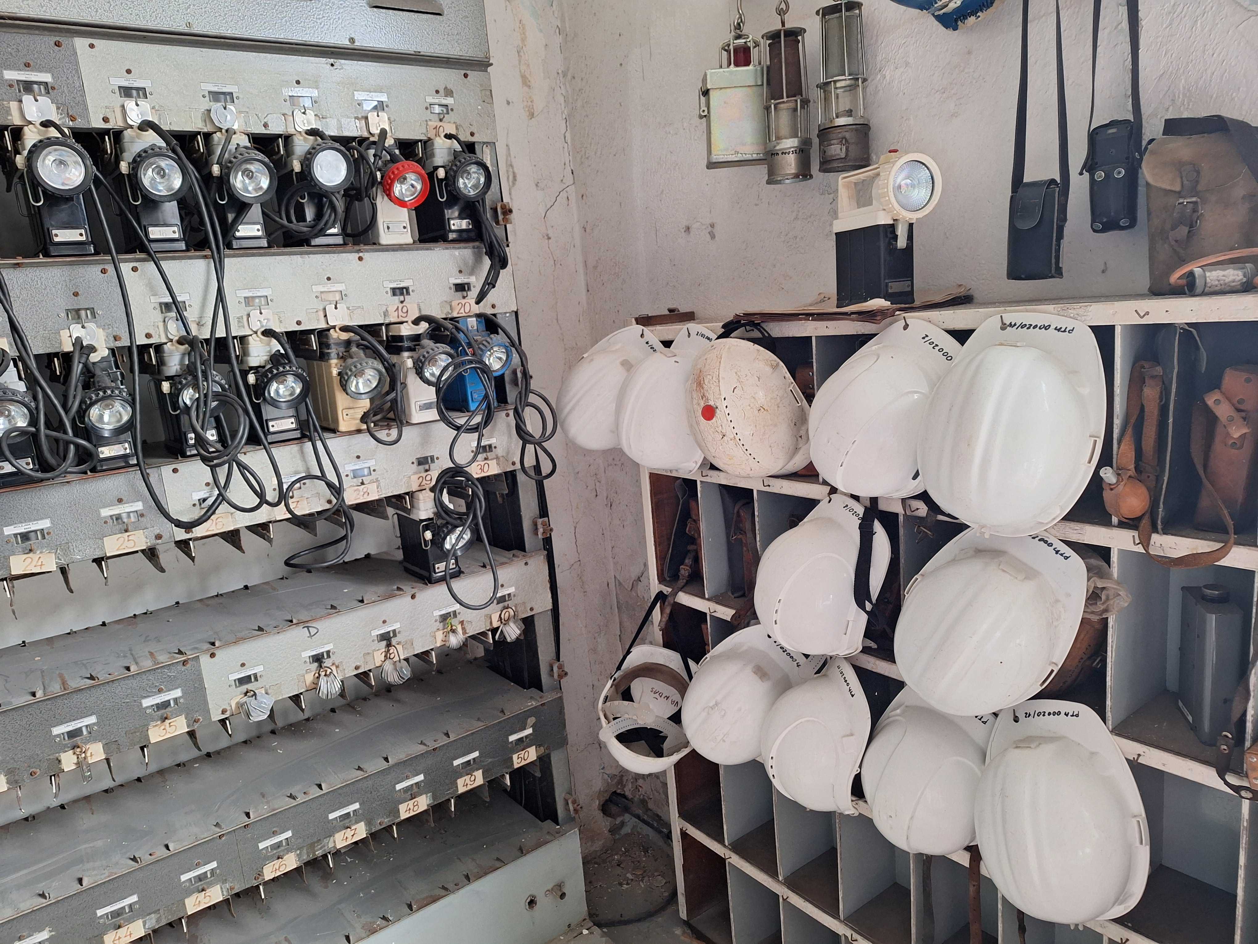 Miner's equipment at the museum