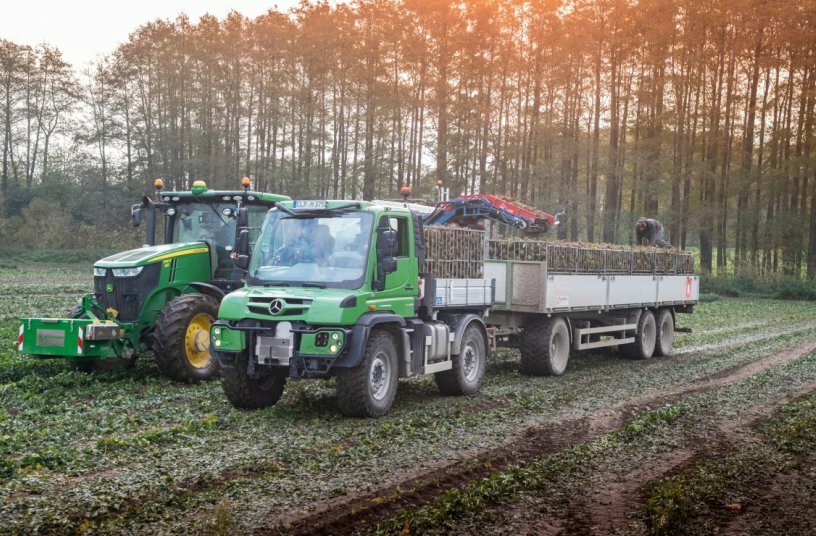 Unimog in agricultural operation