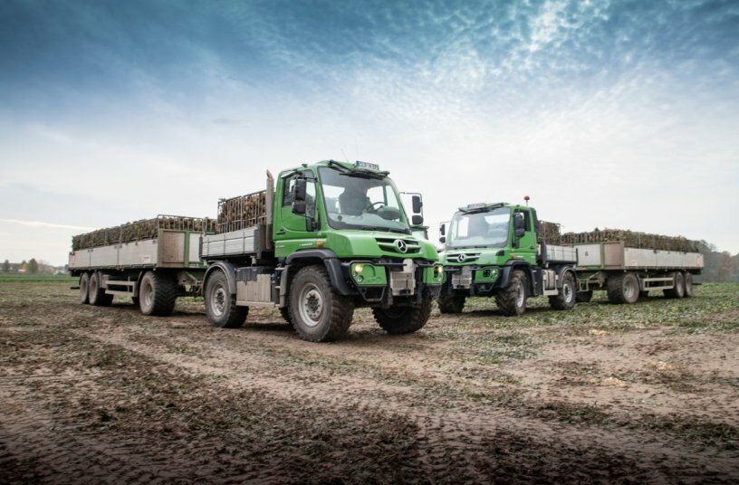 Unimog in agricultural operation