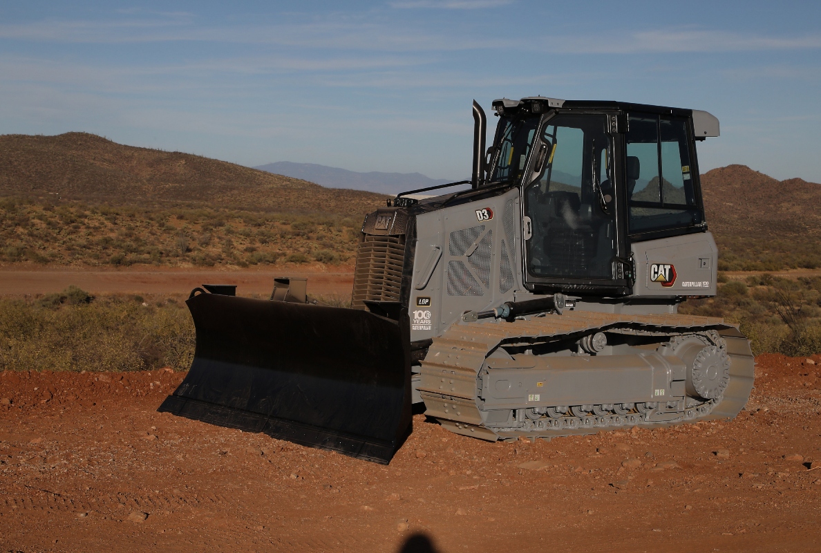 Cat D6 XE Track Type Tractor in Centennial Grey.