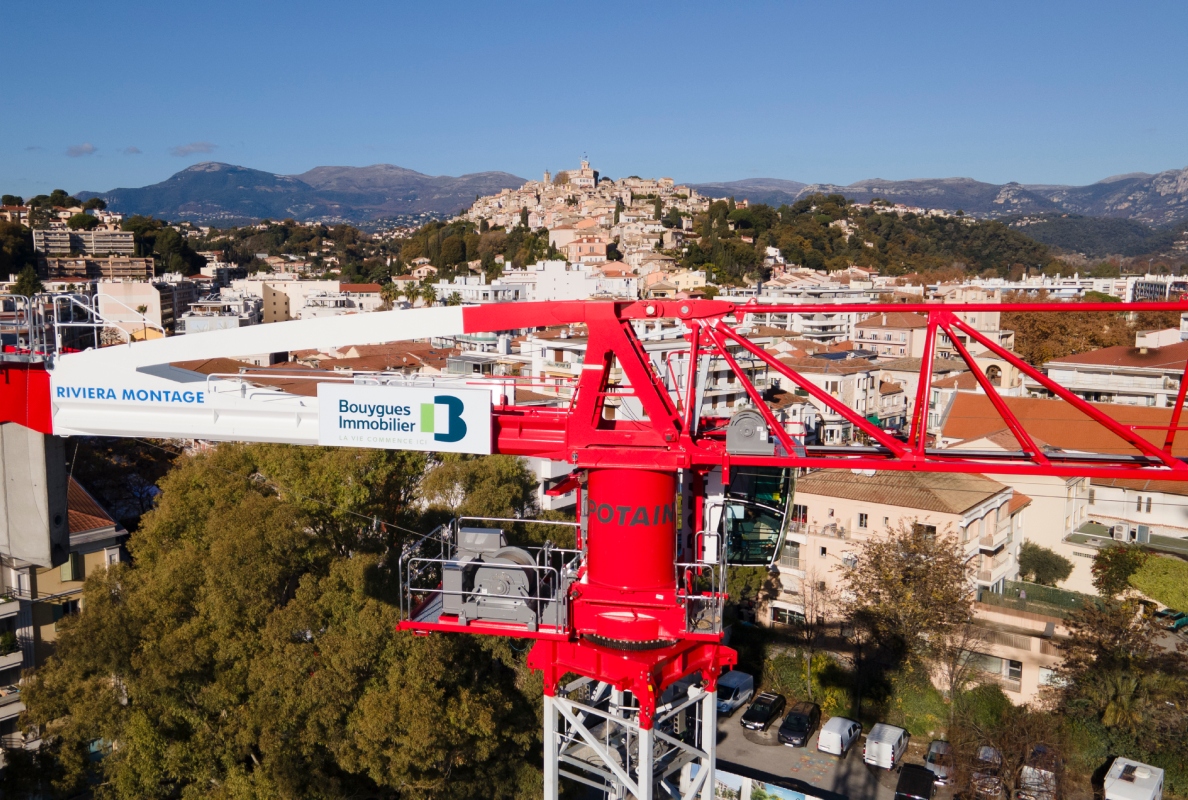 Five Potain tower cranes support construction of eco-district in southern France