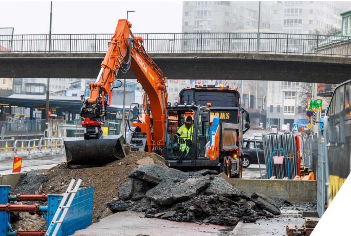 Hitachi Construction Machinery helps to build a better Stockholm