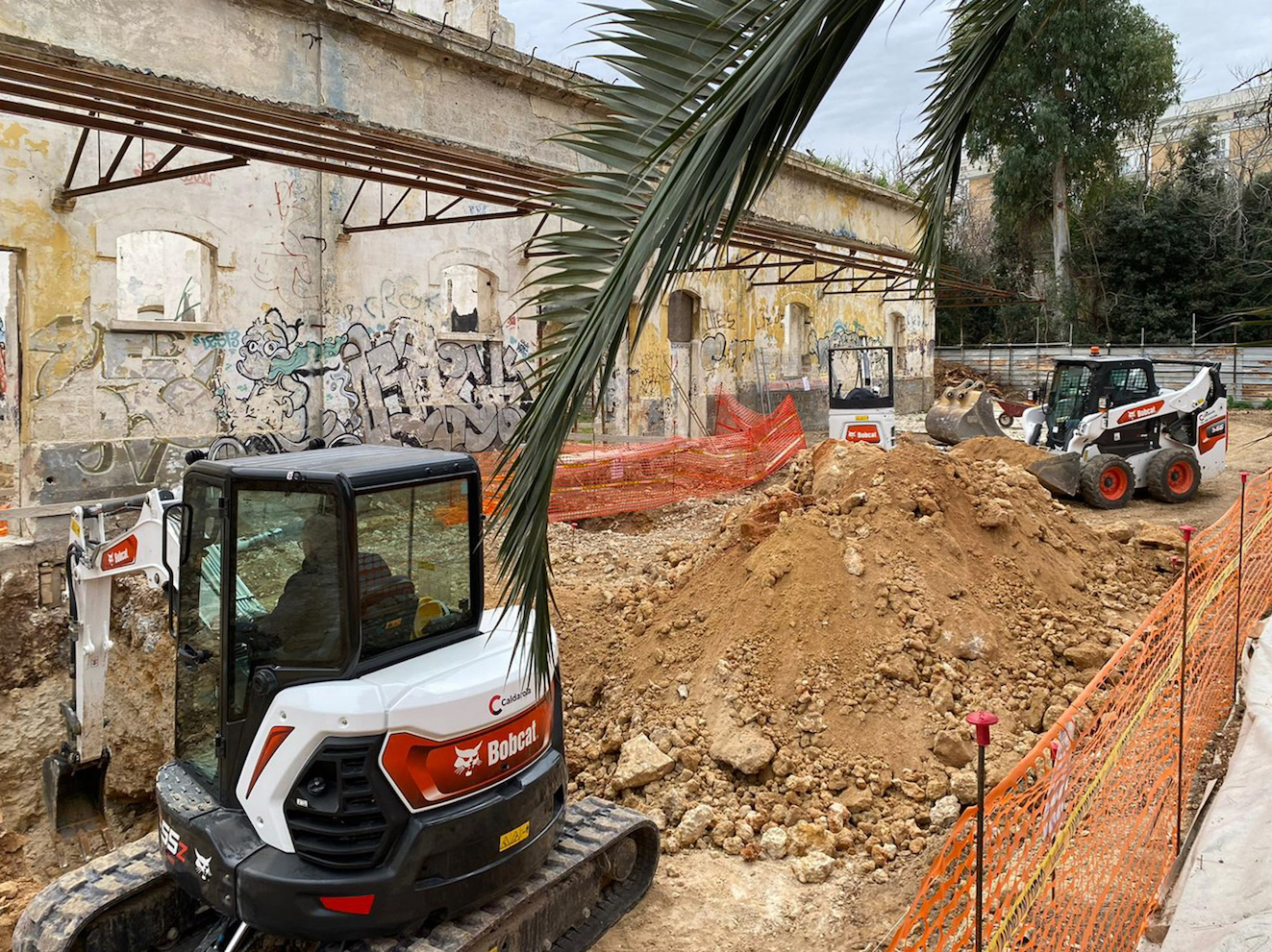 Bobcat Equipment Vital to Redevelopment of Former Rossani Barracks in Bari in Italy