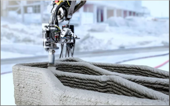 The 3D construction printer from Umdasch Group Ventures can be used both in prefab production and directly on the construction site, thanks to its light and compact structure and innovative technologies.