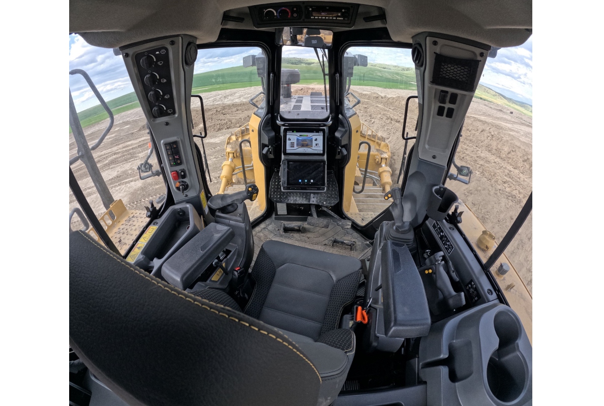 The new Cat Dozer has a completely new cab.