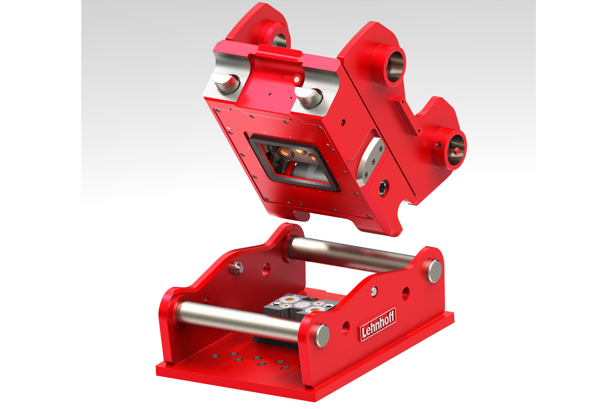 The valve technology is integrated in the case and ensures a secure, leakage-free attachment of the working hydraulic equipment.