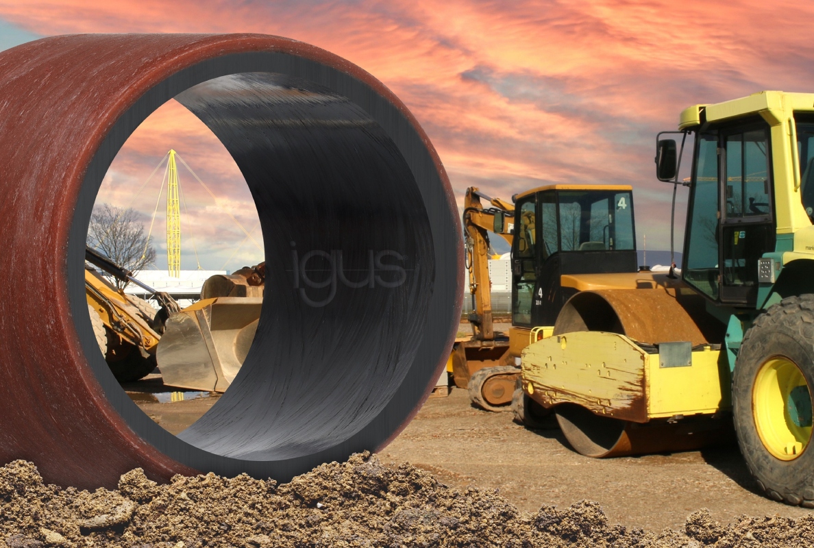 Lubrication-free, heavy-duty, wear-resistant: the new heavy-duty material iglidur TX2 saves costs and extends the service life in construction and agricultural machinery. 