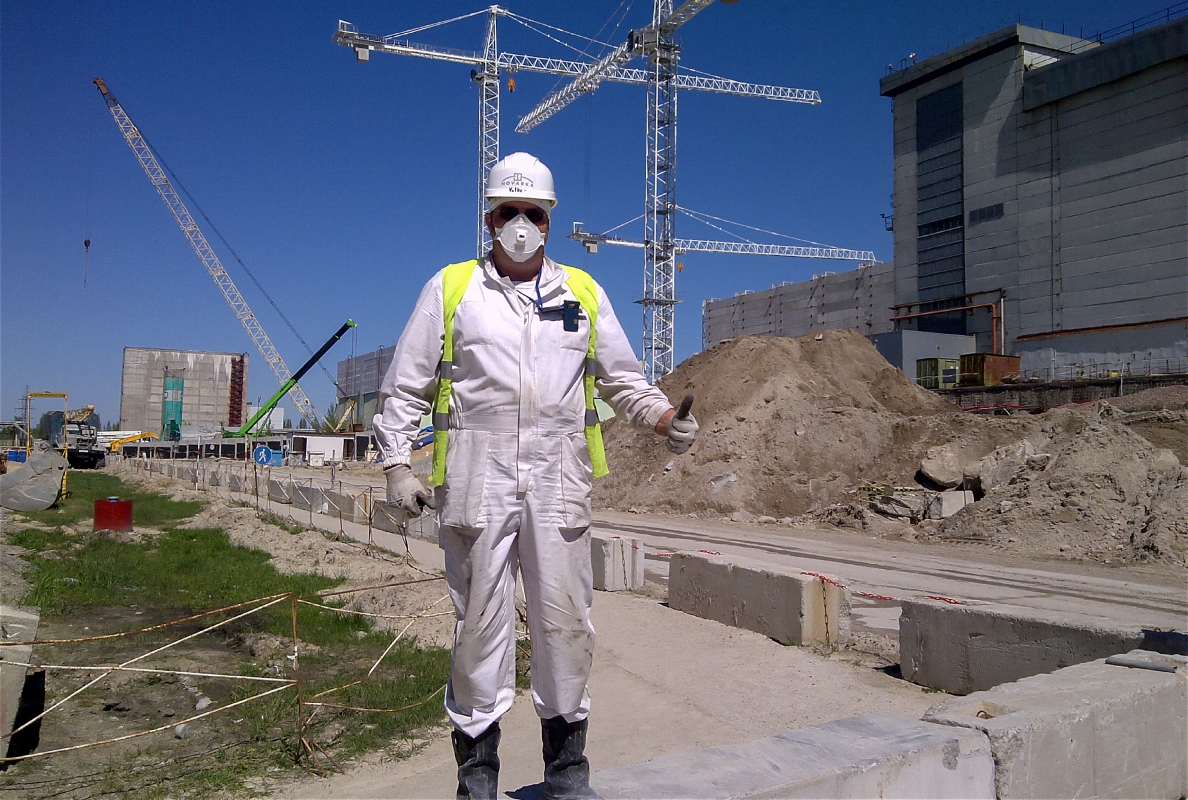 Volker on site in Chernobyl, Ukraine.