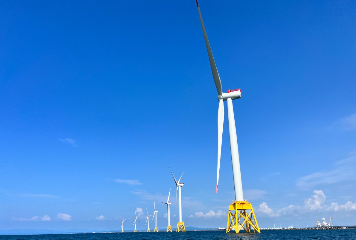 Offshore wind farm in Ishikari