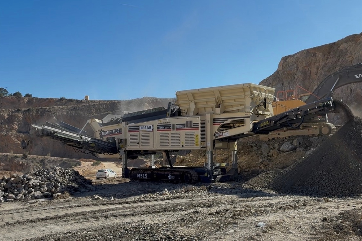 Among the machines available to customers through Tesab Spain will be the MDS M515 Heavy Duty Trommel.