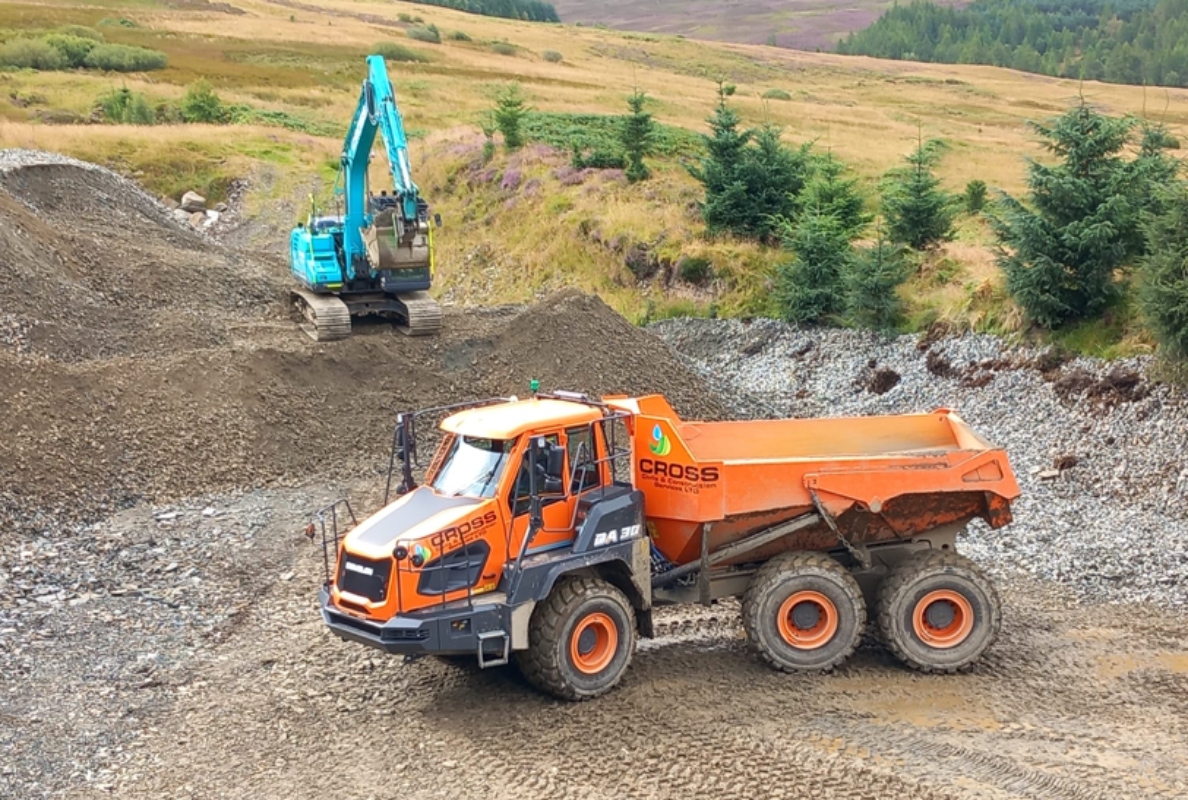 New Develon DA30-7 Articulated Dump Truck Joins Cross Fleet