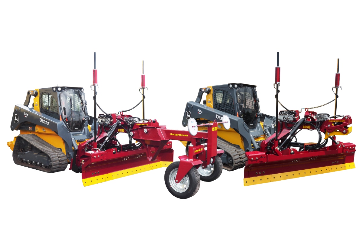 SharpGrade GS130 with and without wheels