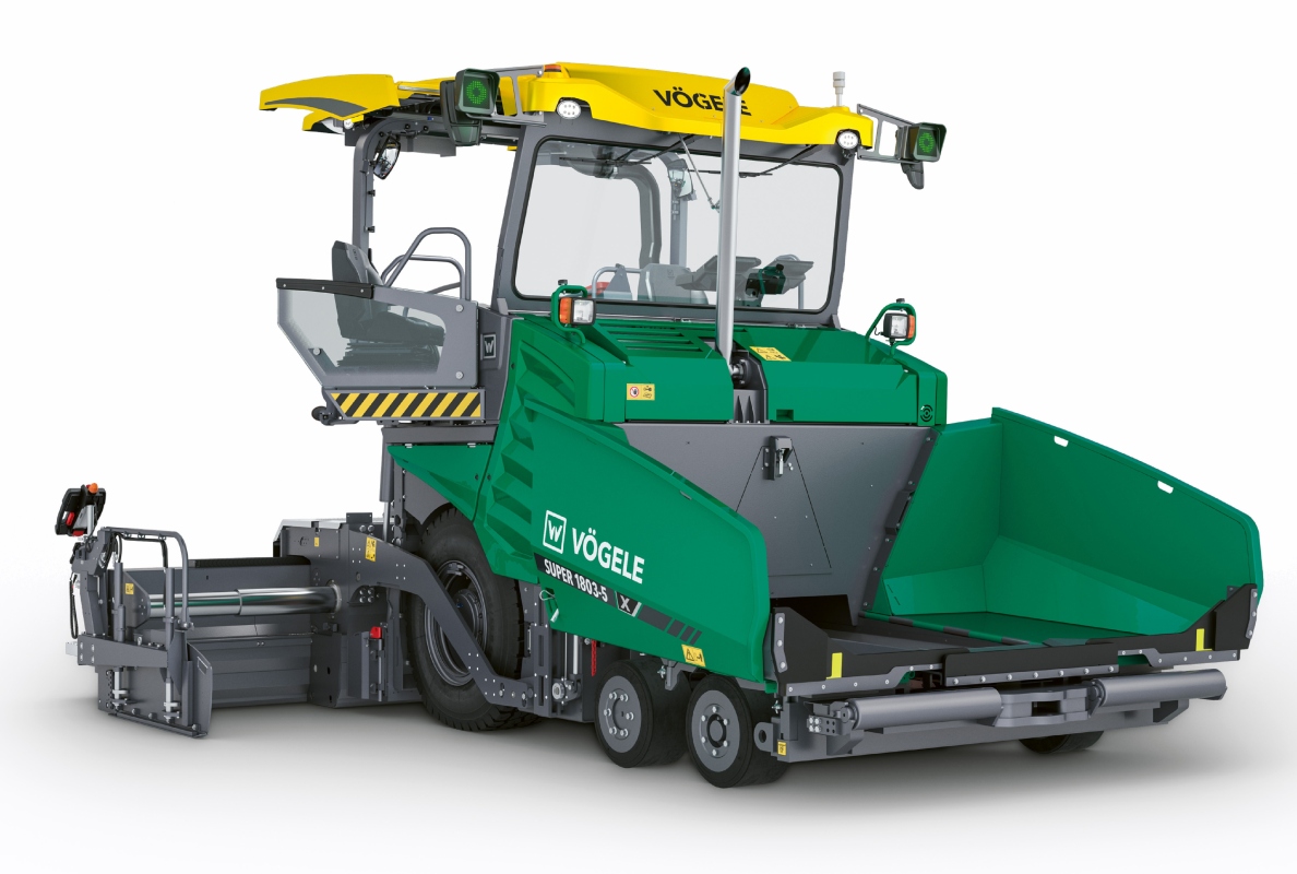 First wheeled paver of the Dash 5 generation: At Bauma 2025, Vögele presents the new SUPER 1803-5 X-Tier.