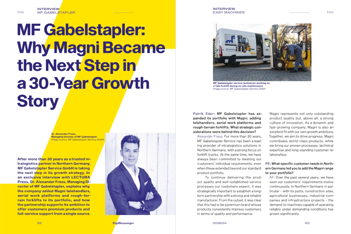 MF Gabelstapler explains why Magni was the next step in its growth