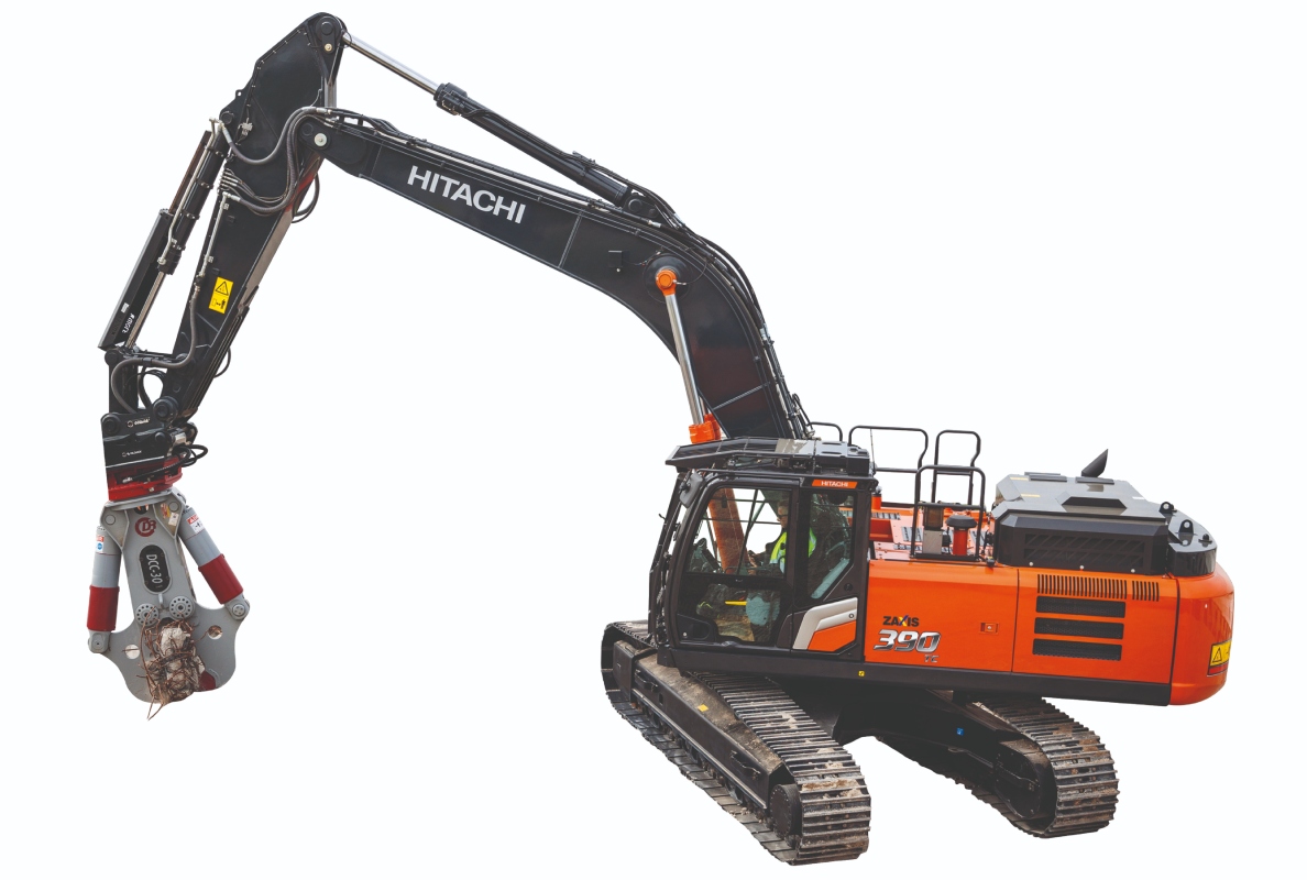 Hitachi presents specially adapted ZX390TC-7 excavator at Intermat
