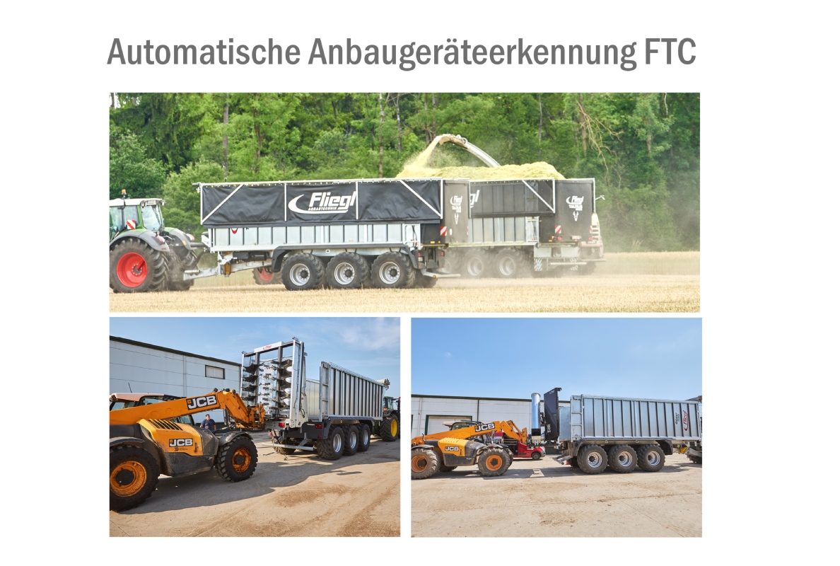Fliegl Agrartechnik GmbH presents an automatic attachment recognition system for push-off trailers