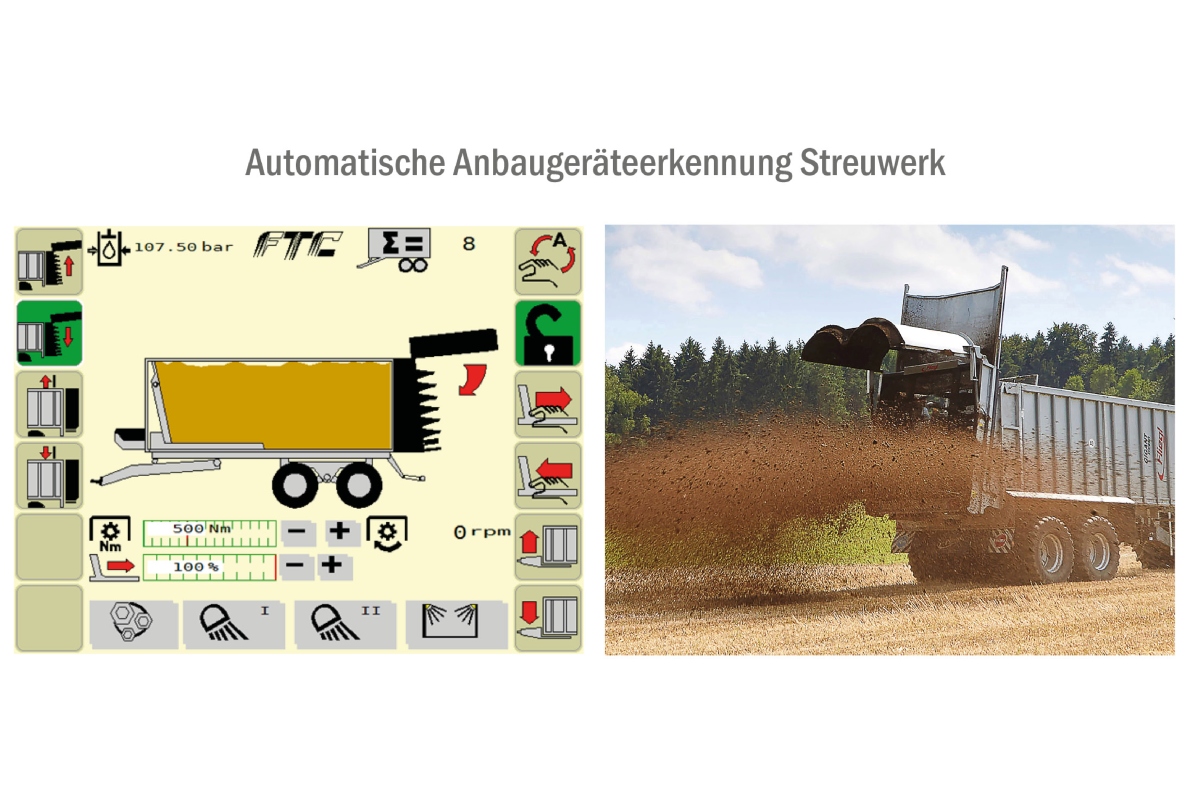 Fliegl Agrartechnik GmbH presents an automatic attachment recognition system for push-off trailers