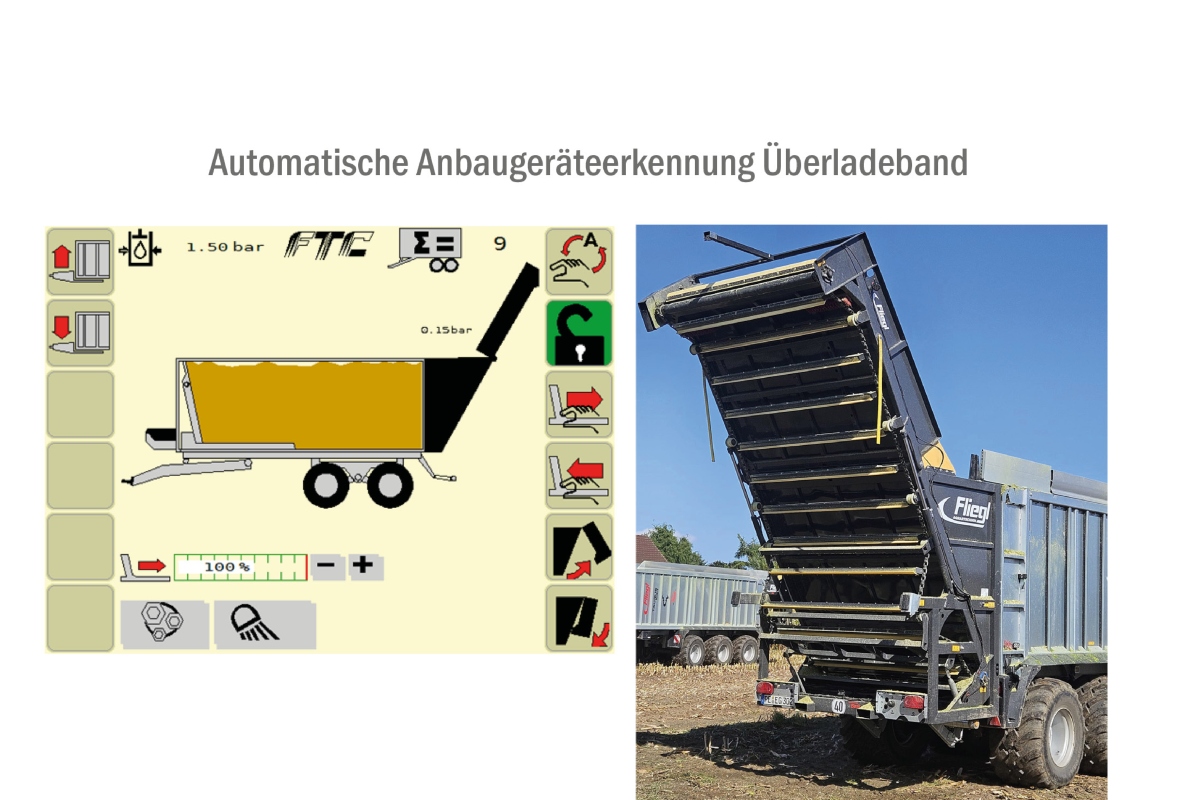 Fliegl Agrartechnik GmbH presents an automatic attachment recognition system for push-off trailers
