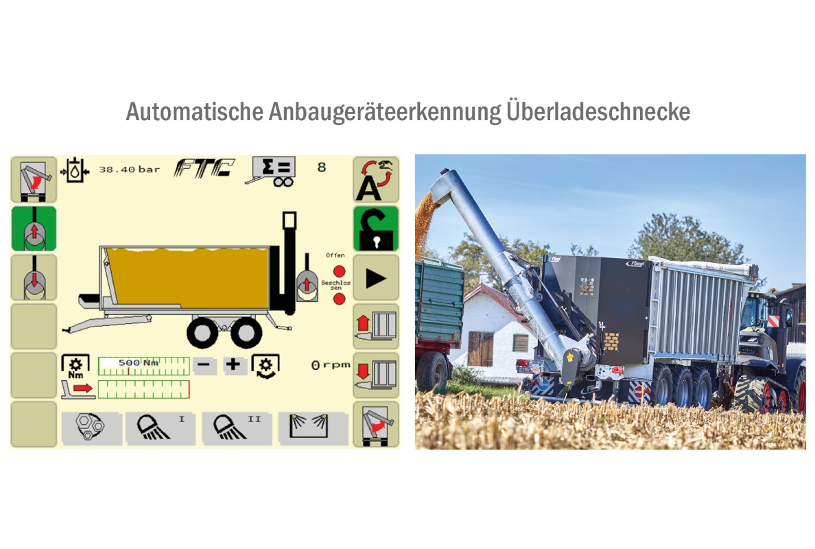 Fliegl Agrartechnik GmbH presents an automatic attachment recognition system for push-off trailers