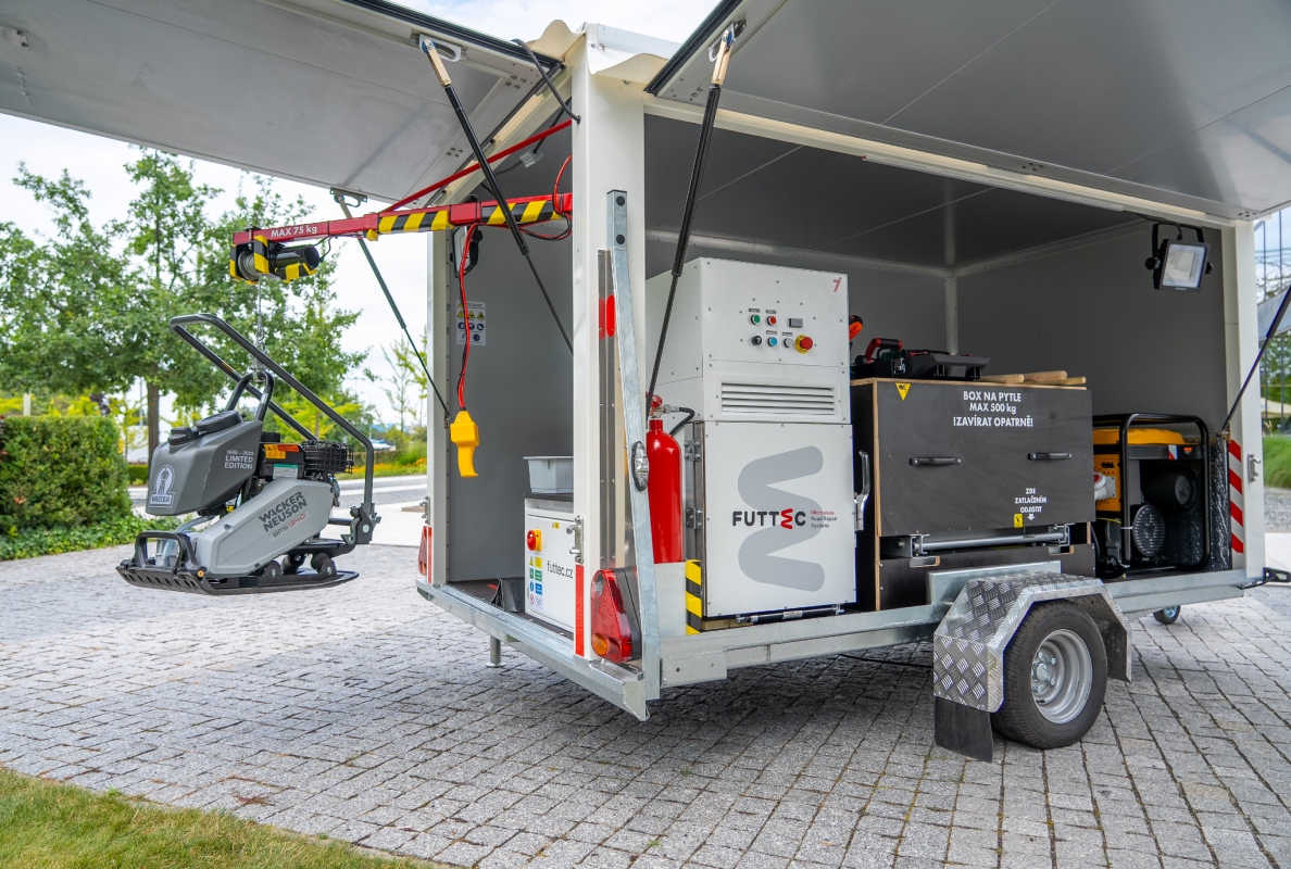 FUTTEC microwave technology enables durable pothole repairs even in freezing temperatures