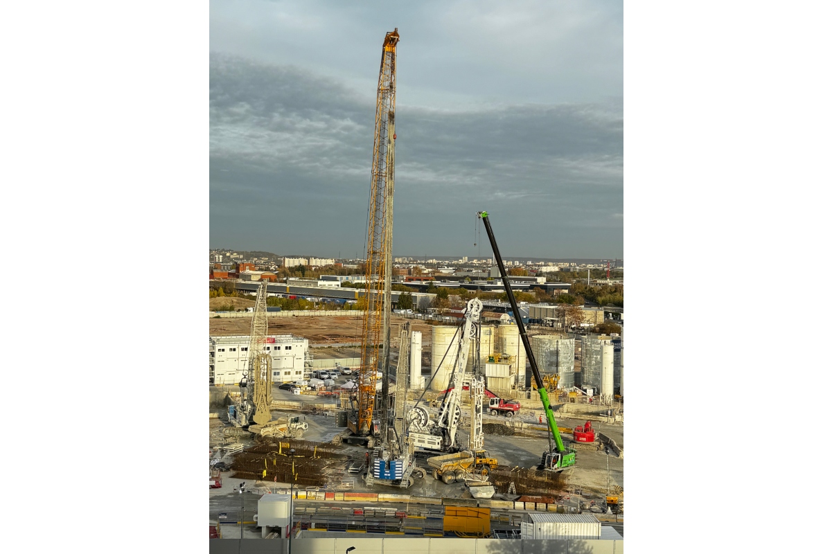 In Gennevilliers, NGE Fondations teams are working on two specialized civil engineering sites simultaneously.