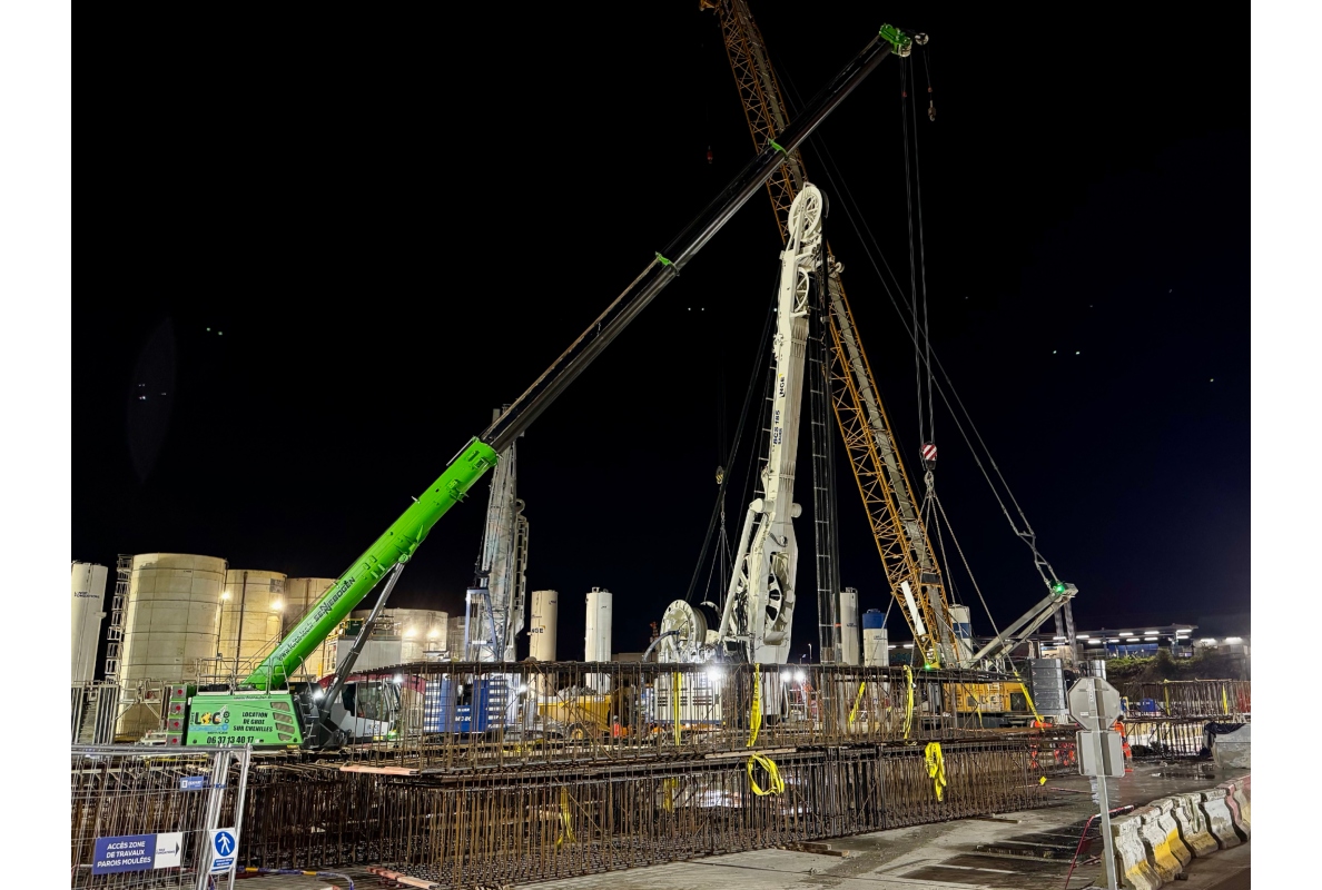 SENNEBOGEN cranes in action: diaphragm walls and heavy-duty work for the new Paris metro network