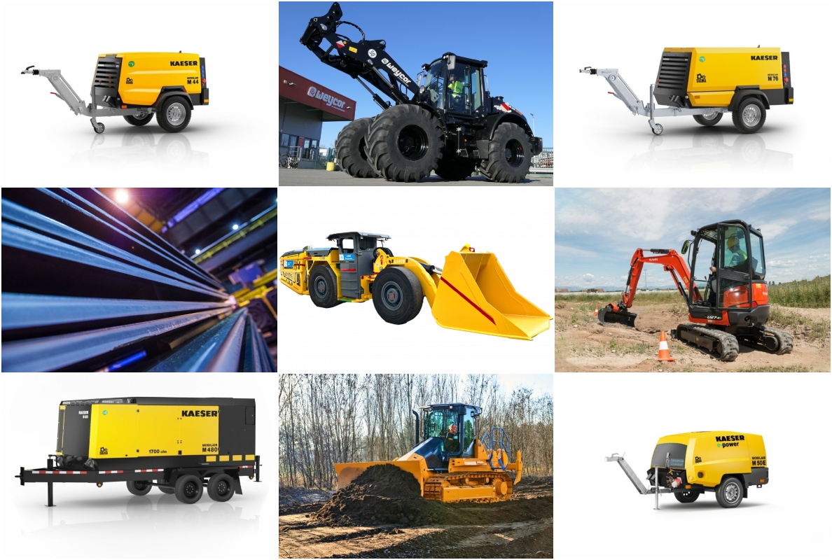 Product launches of February: part 4 (Kubota excavators, Aramine loaders, Kaeser Kompressoren compressors, and more)