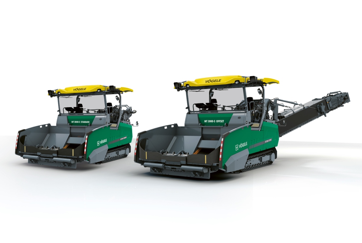 Vögele has begun delivery of the new Standard and Offset variants of the MT 3000-5 material feeder in numerous markets around the world.