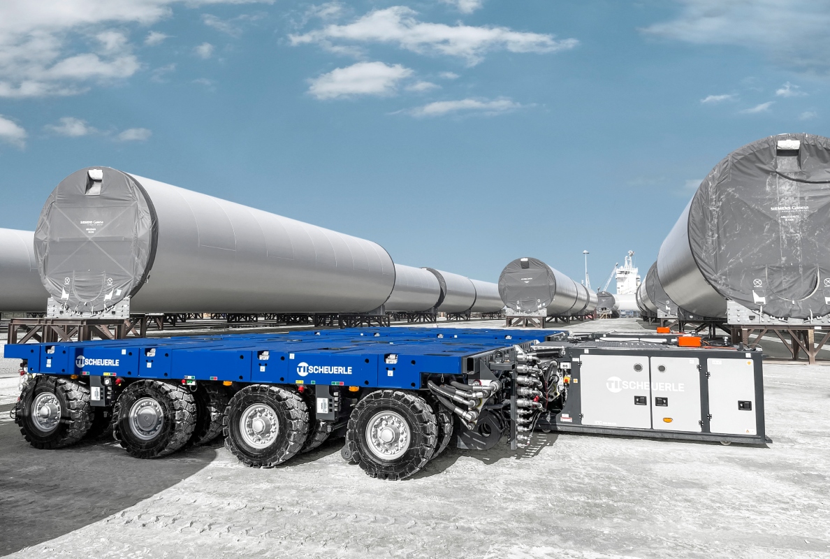 Wind power expert CS Wind places its trust in the SCHEUERLE SPMT