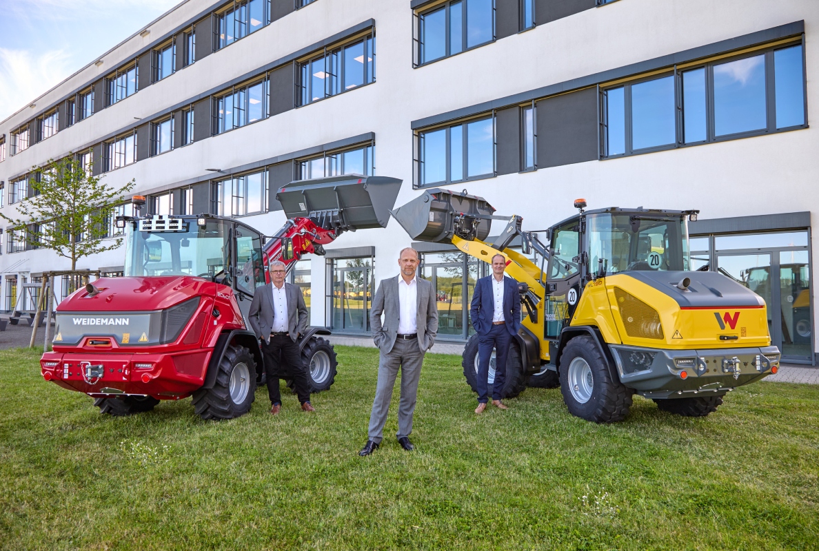 Weidemann with its new leadership team (from left): Jens Harde, Managing Director Operations, Andrew Voigt, new Commercial Managing Director and Spokesperson and Thomas Tilly, Technical Managing Director, now jointly head Weidemann GmbH.
