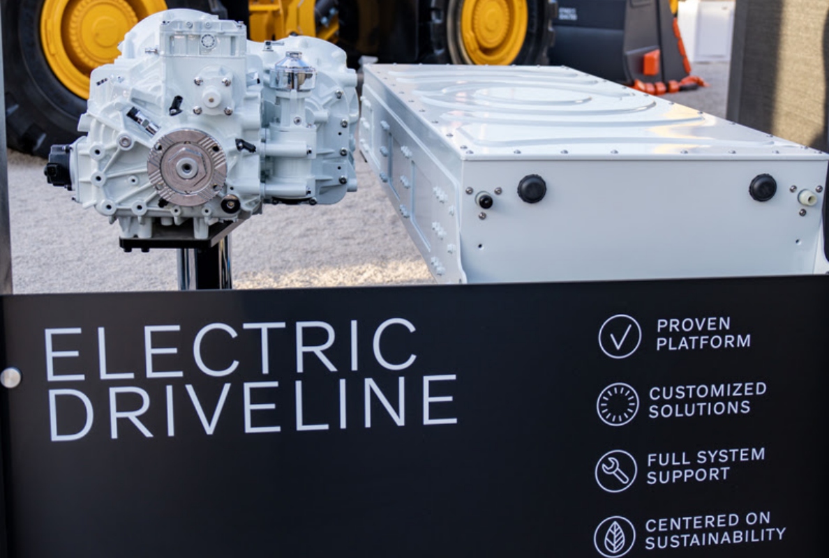 Volvo Penta’s electric driveline is on display at CONEXPO.