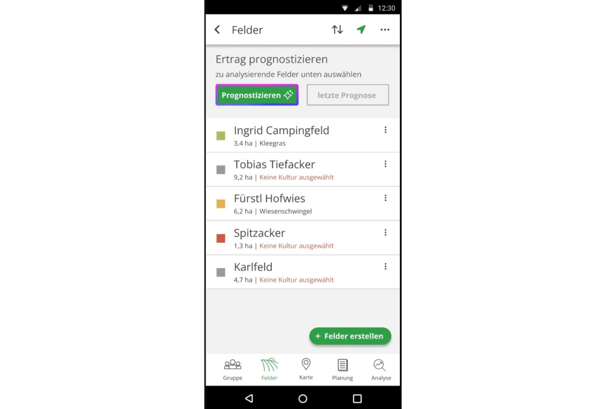Screenshot HARVEST ASSIST