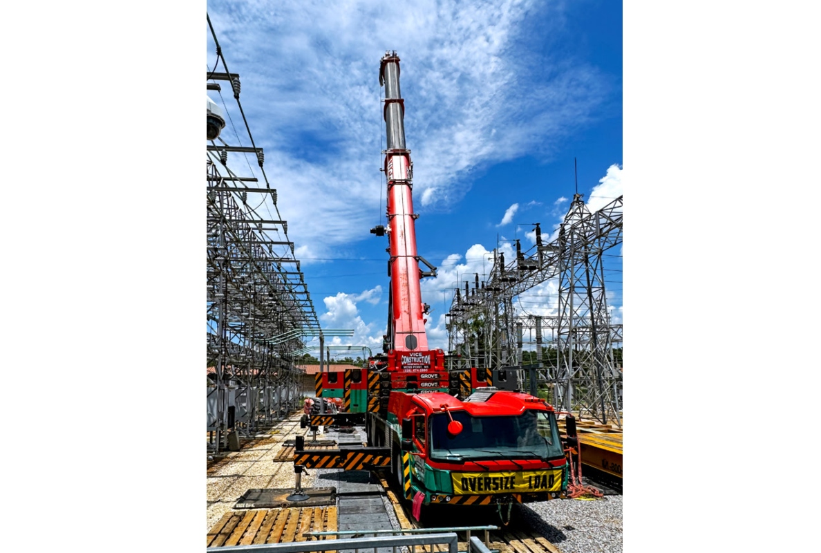 Vice Construction handles coastal Mississippi’s utility work with Grove GMK5250XL-1