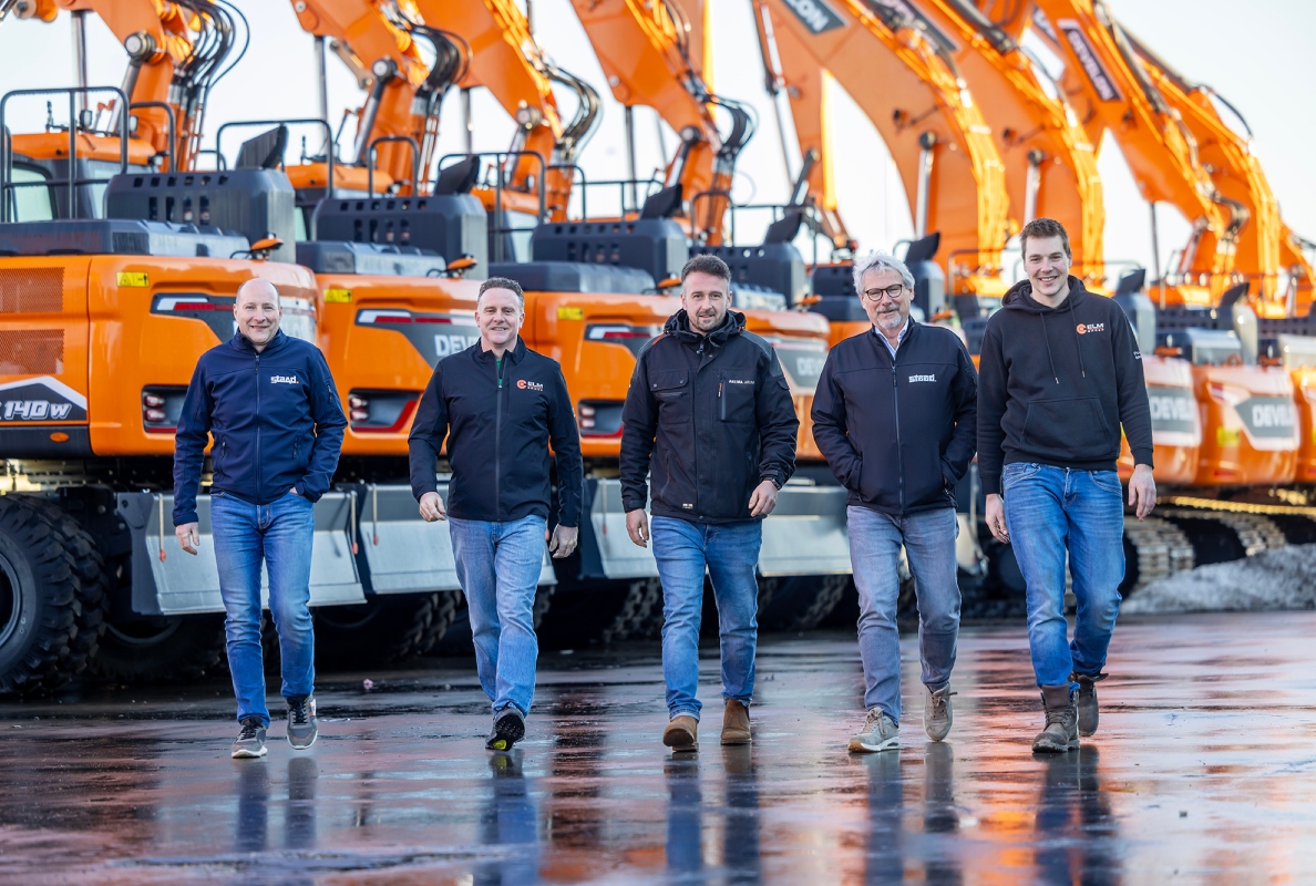 From left to right - Sijmen Staadegaard (Staad), Sander de Regt (ELM), Almer Anema (Anema), Frank van Asseldonk (Staad) and Jelco Wijsman (ELM).