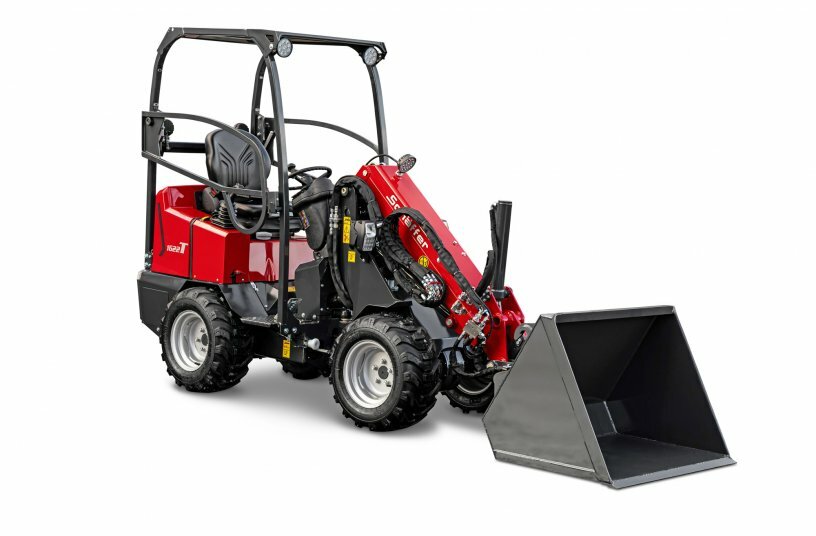 Increased reach thanks to telescopic arm: The compact 1622 T rounds out Schäffer’s telescopic wheel loader range.