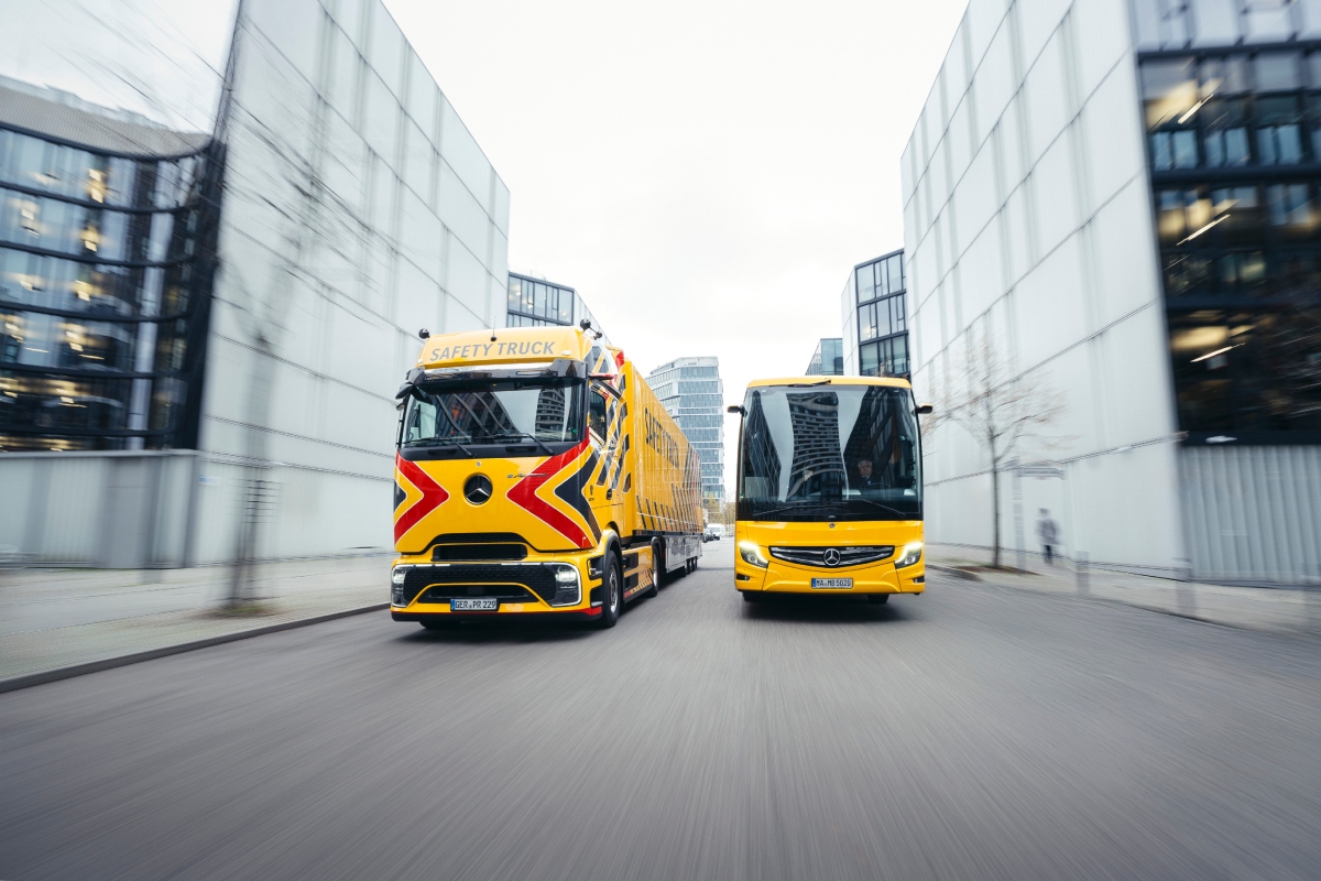 Mercedes-Benz Trucks and Daimler Buses are driving road safety in the electric era