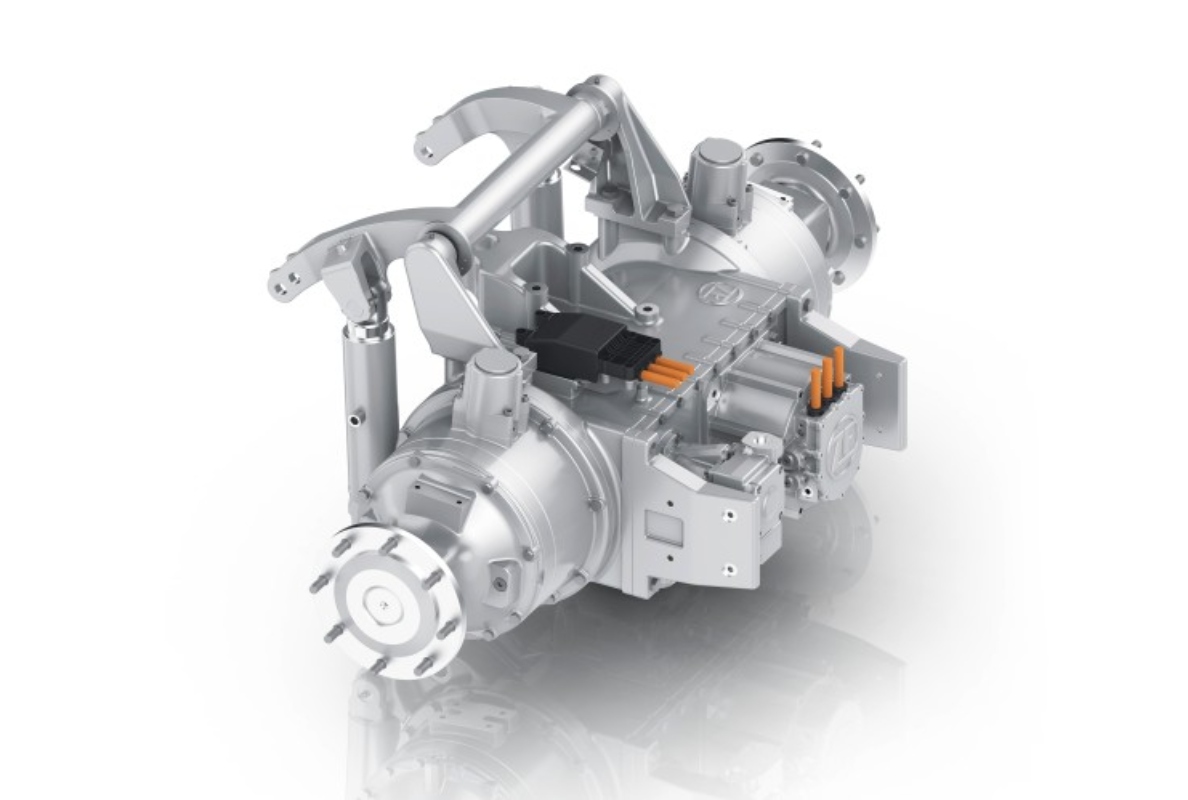 ZF eTERRADRIVE transaxle for fully electric vehicles