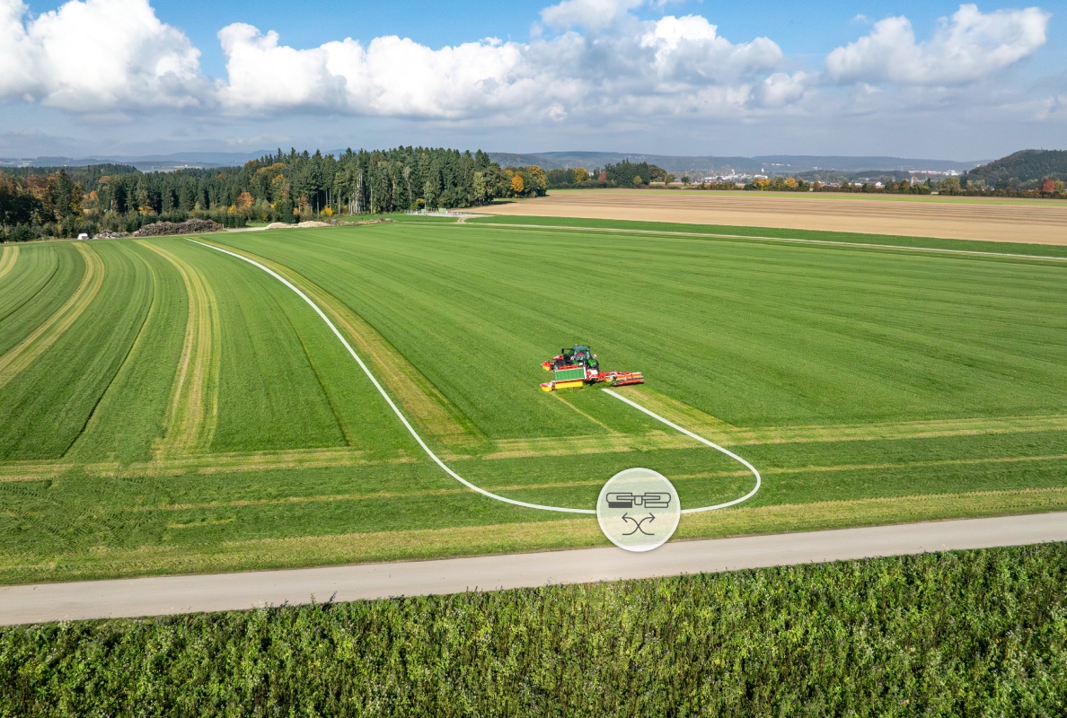 Intelligent mowing is easier than ever before with automatic swath placement.