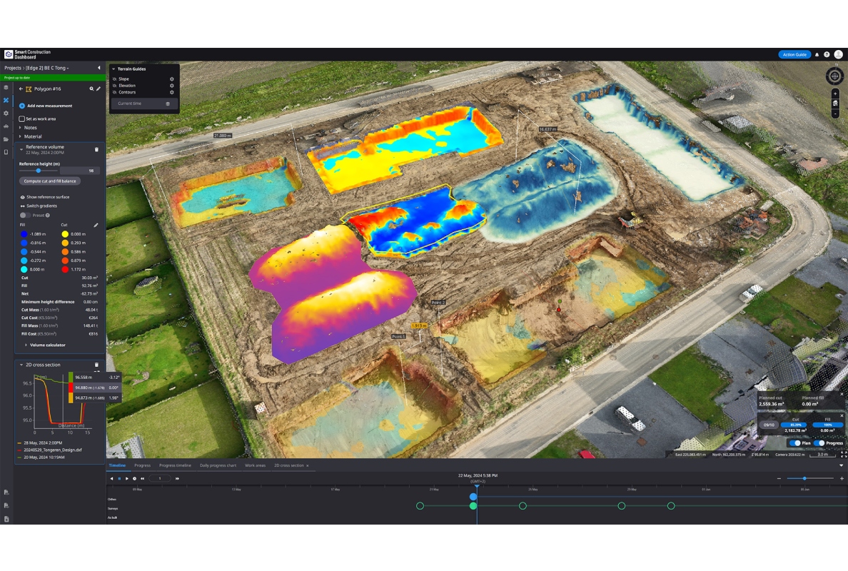 Digital Twin Komatsu Smart Construction Dashboard