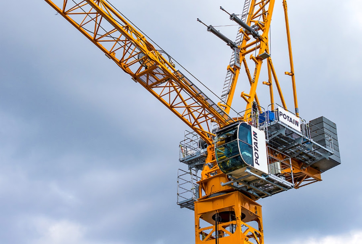 Potain Launches MCR 505 J25 Luffing Jib Tower Crane