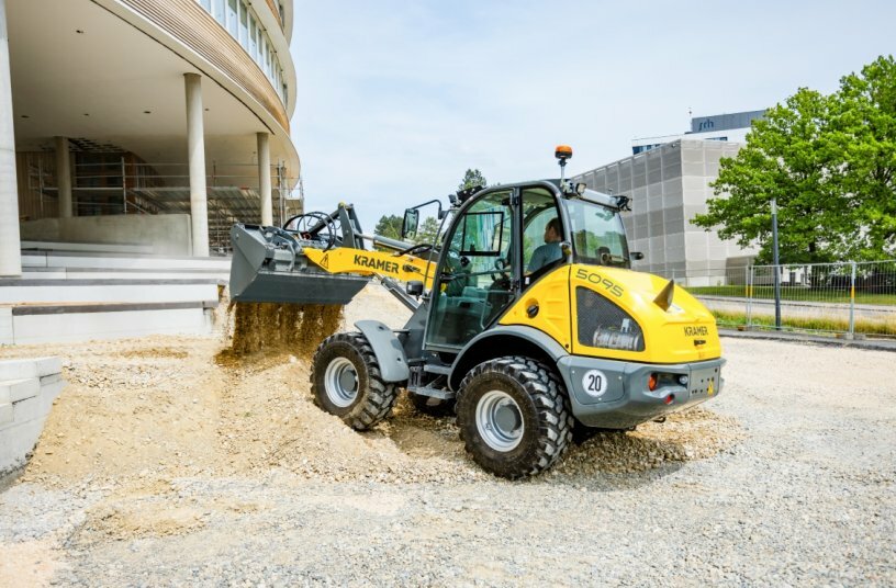 The Kramer 5095 wheel loader has received a facelift and now offers even more versatility for civil engineering, road construction, and landscaping.