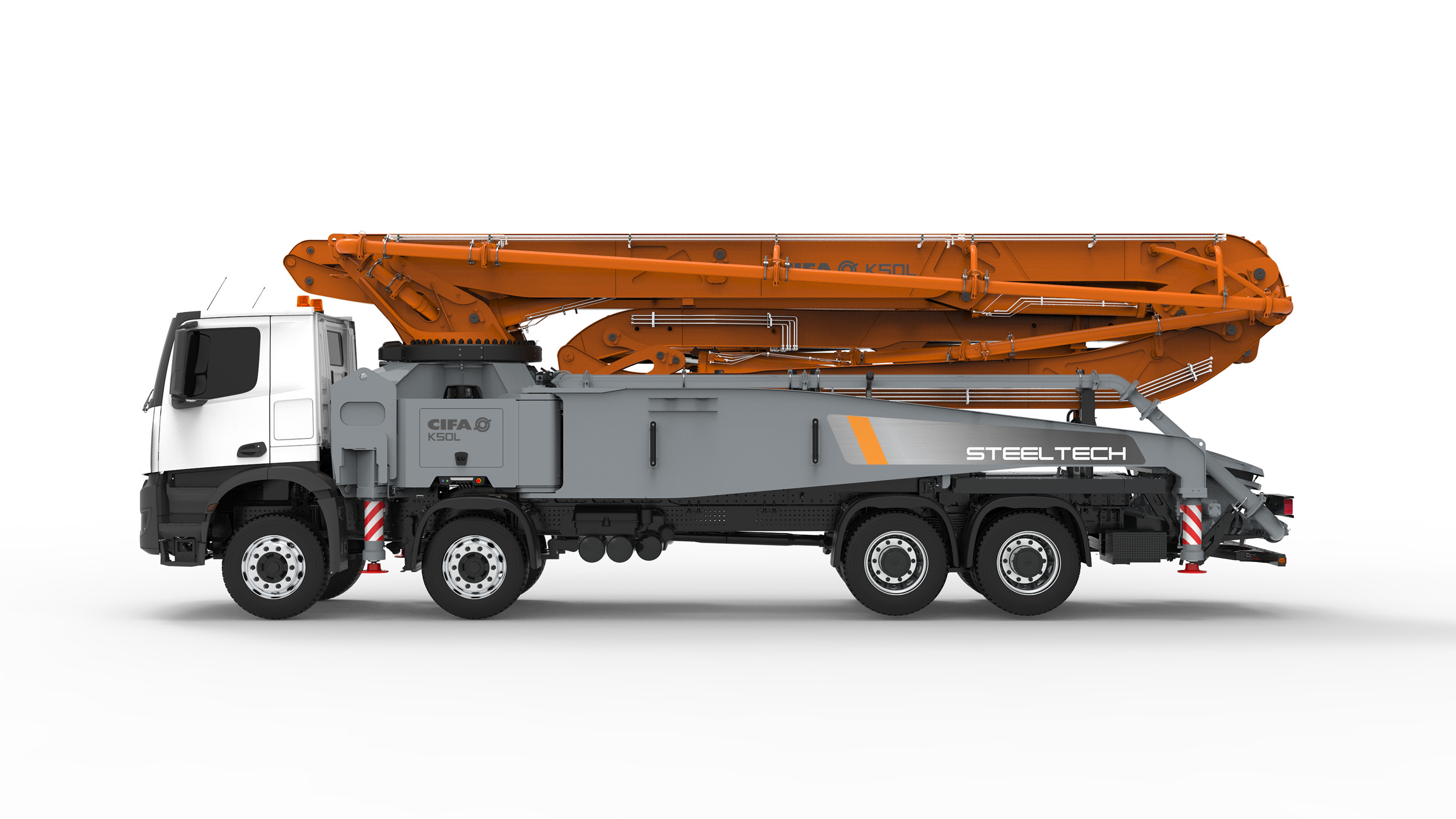 The new super-compact K50L truck pump