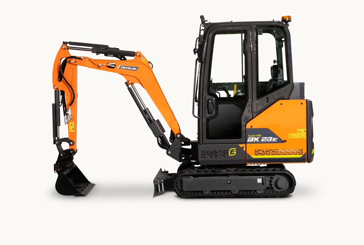 DEVELON Launches New DX23E-7 Electric Mini-Excavator