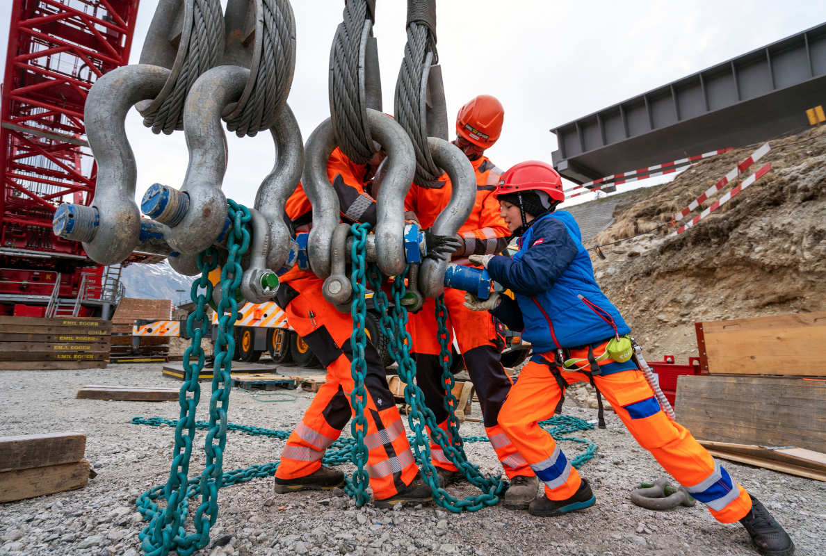 A steady hand – Fabio Egger, part of the fourth generation of the family business, gets to work.